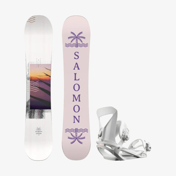 Salomon Beste Test Set Lotus Incl. Binding Snowboard Set Dames 146