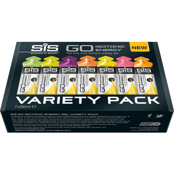 SiS Go Isotonic Energy Gel 7-pack Smakenmix 60ml