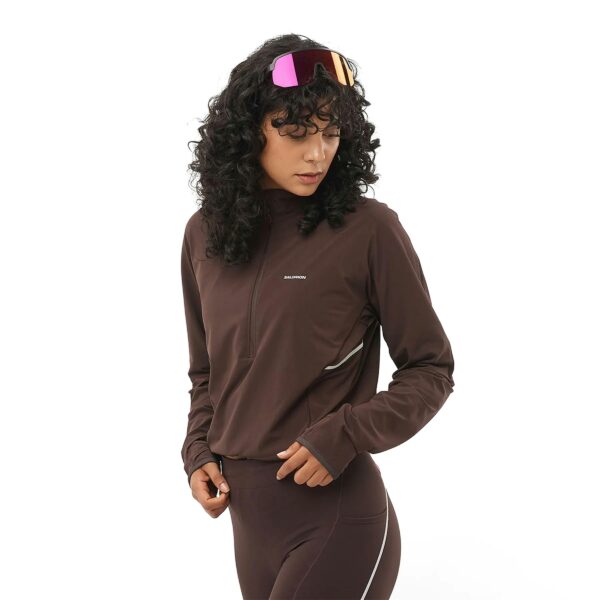 Salomon Sense Aero Hybrid Cropped Pullover Jacket Dames