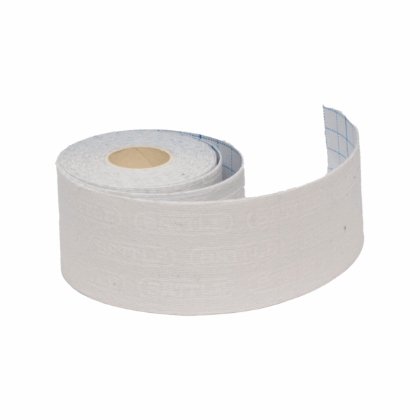 250214_sporttape_wit_1_bewerkt Kinesiotape - Focus Fitness - Sport tape - 5 m x 5 cm - Wit