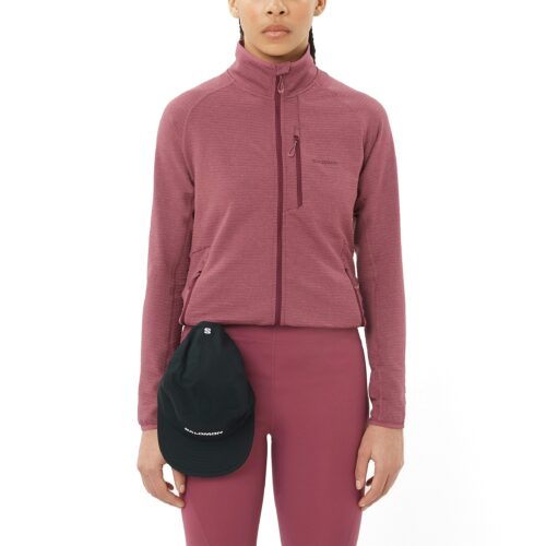 324dc4b3ee468c05bac97c24d6319b6c64796701_LC2647700_1 Salomon Essential Lightwarm Full-Zip Midlayer Dames
