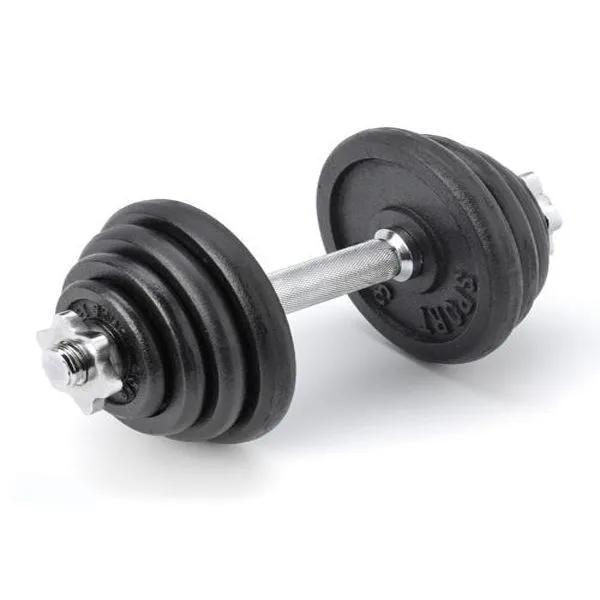 RSST008_image_0 Verstelbare dumbbell - Focus Fitness - 1 x 15 kg - Gietijzer