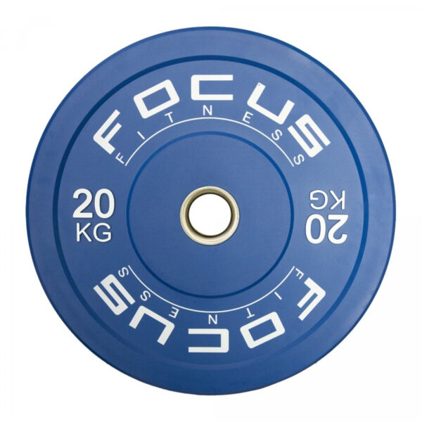 focus_fitness_-_bumper_plate_20_kg_-_kleur_-_1 Olympische halterschijf 50 mm - Focus Fitness Bumper plate - 20 kg - B