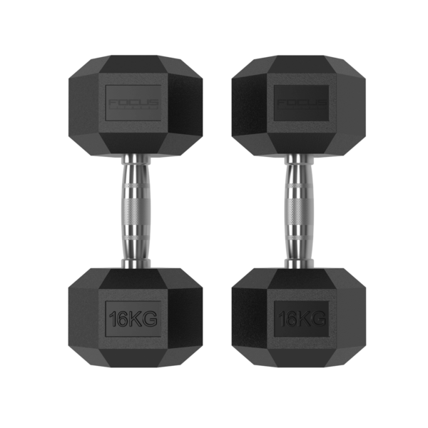 focus_fitness_-_hexa_dumbbells_-_16_kg_-_3 Hexa Dumbbells - Focus Fitness - 2 x 16 kg