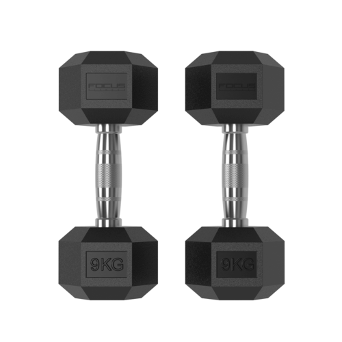 focus_fitness_-_hexa_dumbbells_-_9_kg_-_3 Hexa Dumbbells - Focus Fitness - 2 x 9 kg
