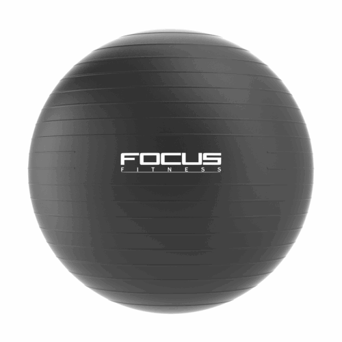 Gym Ball - Focus Fitness - Zwart - 75 cm