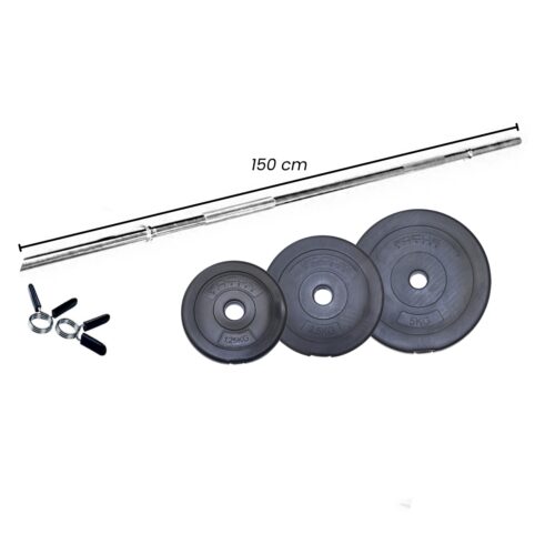 halterset_35_kg_-_focus_fitness_-_150_cm_-_30_mm_-_kunststof Halterset 35 kg - Focus Fitness - 150 cm - 30 mm - Kunststof