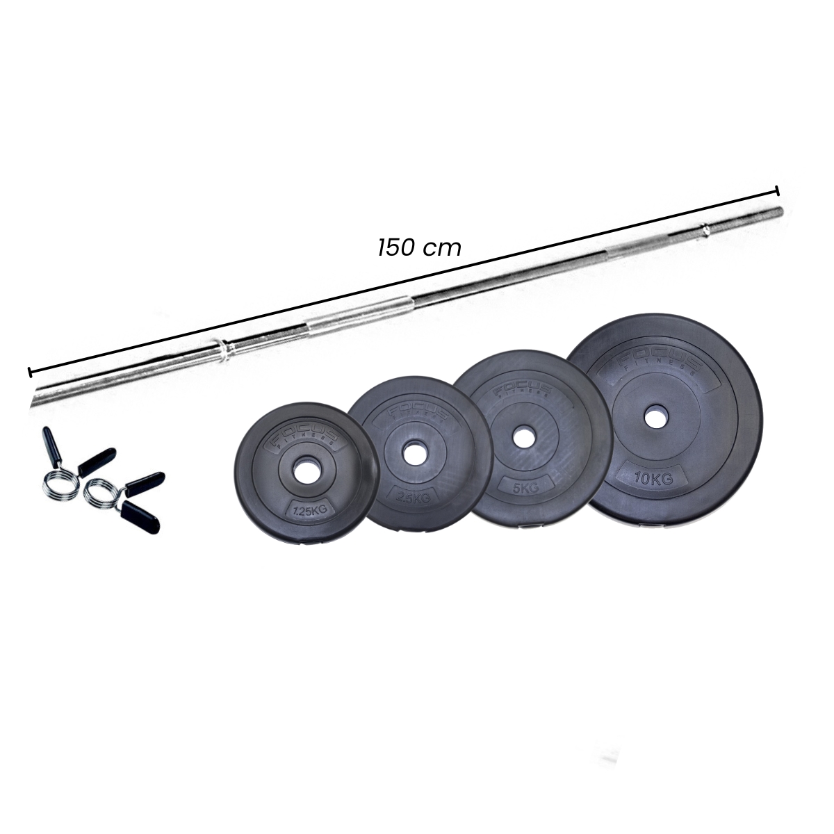 halterset_60_kg_-_focus_fitness_-_150_cm_-_30_mm_-_kunststof Halterset 60 kg - Focus Fitness - 150 cm - 30 mm - Kunststof