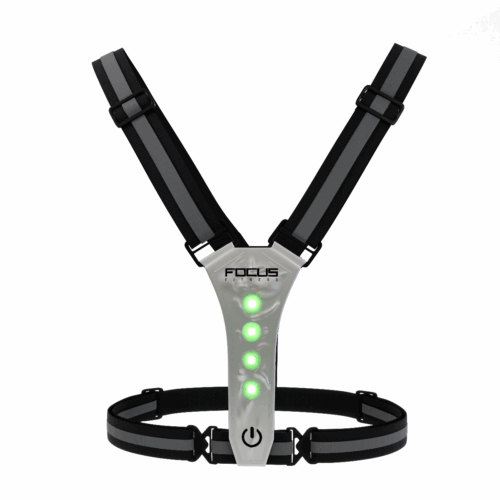 Hardloopvest - Focus Fitness Veiligheidsvest Verlicht - Oplaadbaar - Z