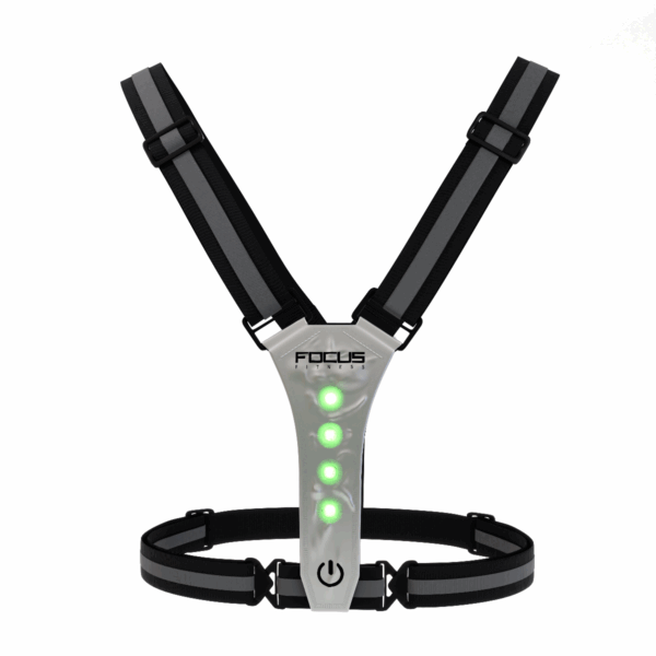 Hardloopvest - Focus Fitness Veiligheidsvest Verlicht - Oplaadbaar - Z