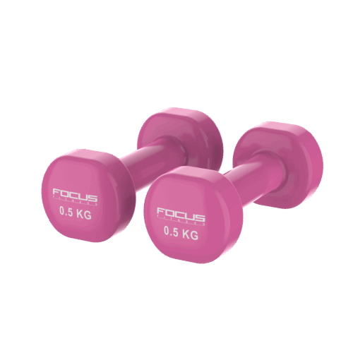 vinyl_dumbbell_-_0_5_kg_-_2 Vinyl Dumbbells - Focus Fitness - 2 x 0,5 kg