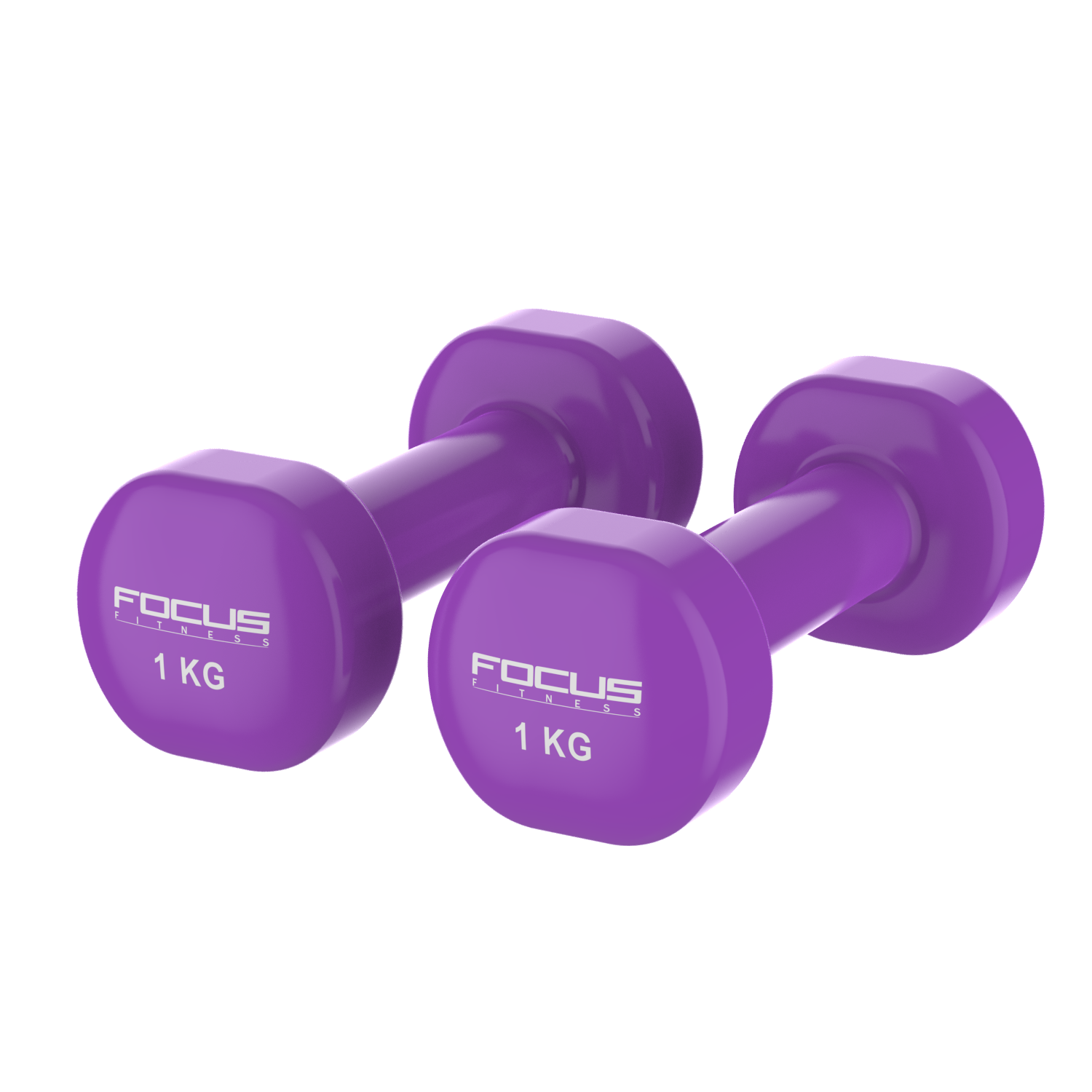 vinyl_dumbbell_1_kg_-_2 Vinyl Dumbbells - Focus Fitness - 2 x 1 kg