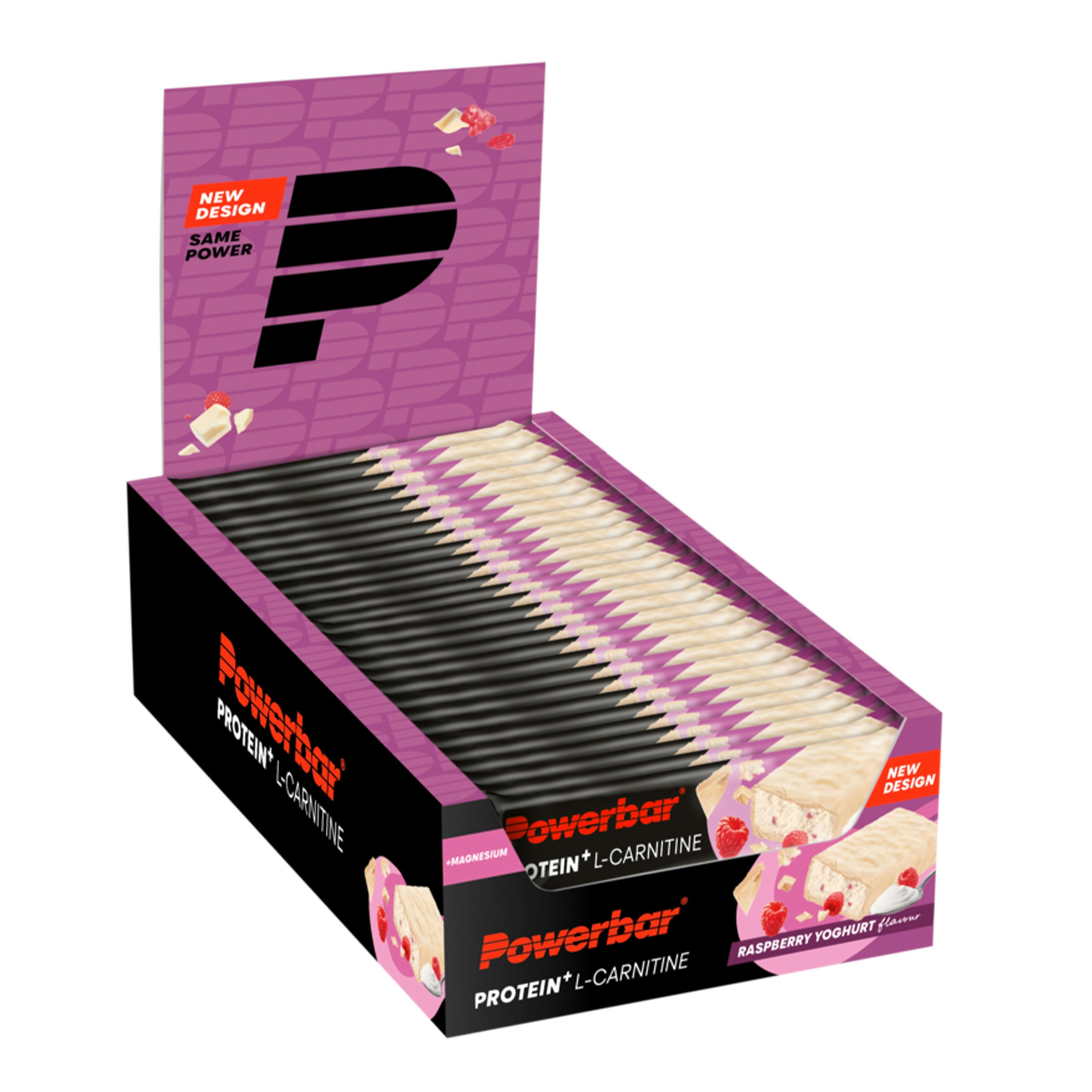 Powerbar Protein Plus L-Carnitine Bar Raspberry-Yoghurt 35 Gram Box