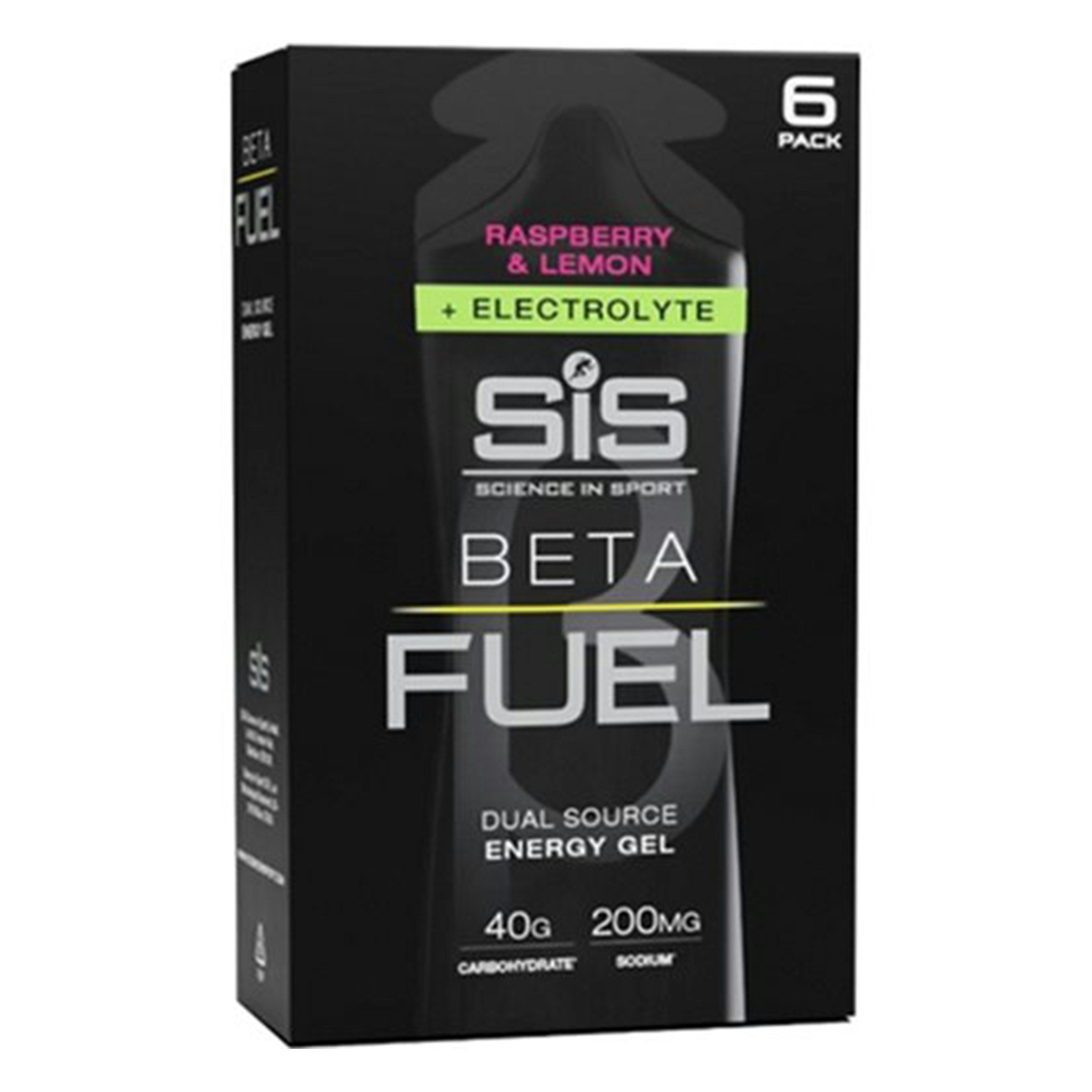 SIS 6-Pack Beta Fuel + Electrolyte Raspberry & Lemon Gel 60 ml